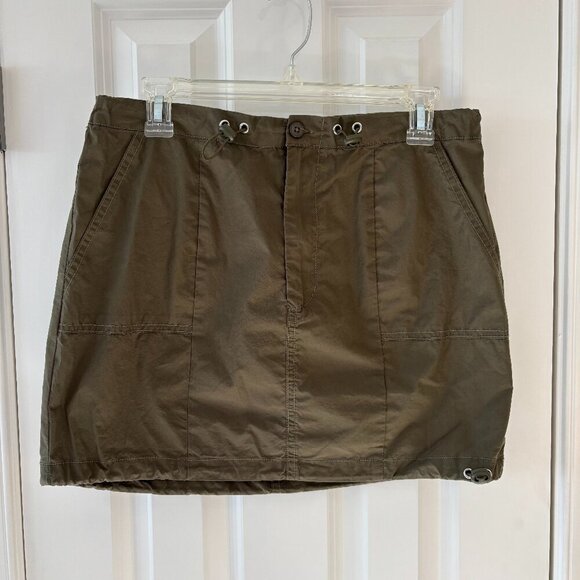 Urban‎ Social Drawcord Miniskirt in Olive Green - Size S - NWT - Picture 1 of 9